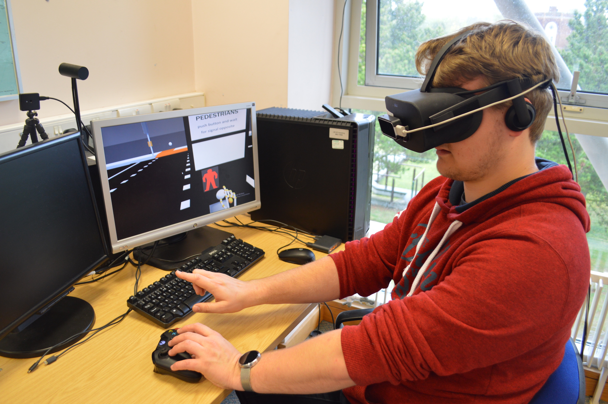 Simulator in use